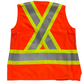 Surveyor Vest, Orange with 4" Triple Tape