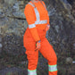 Covergalls Cargo Pant, Safety Orange in Poly Cotton with 4" Triple Stripe