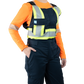 Bib Covergall 4" Triple Stripe - available in Safety Orange or Navy