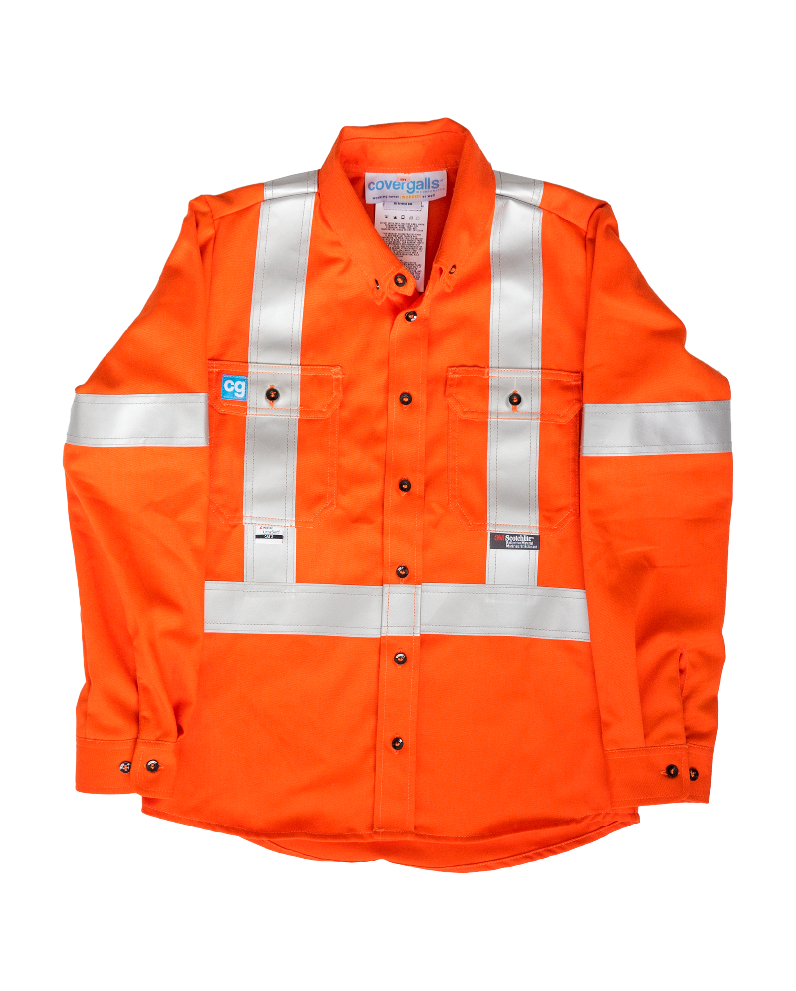 Long sleeve high on sale visibility work shirts