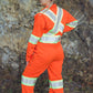 The Covergall, Safety Orange in FR or Poly Cotton with 4" 3M Triple Stripe