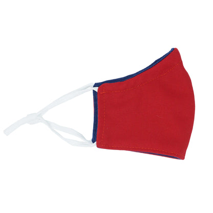Washable Children's Fabric Face Mask - Red [4-6] and [6-12]