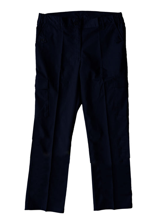 WorkCraft Womens Navy Taped Maternity Cargo Pants 245g 6 - Safe1