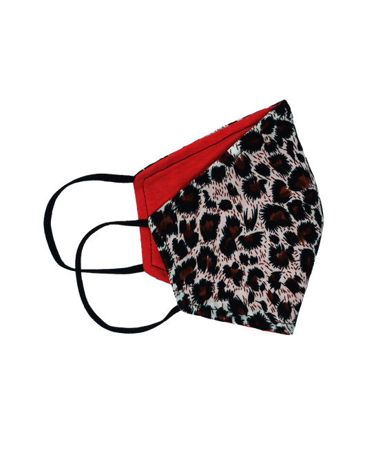 Washable Fabric Leopard Print Face Mask [OS]