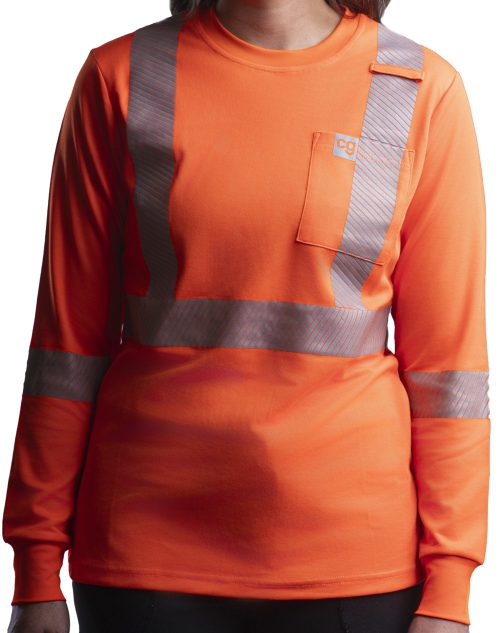 Sustainable W2W Long Sleeve High-Vis Shirt