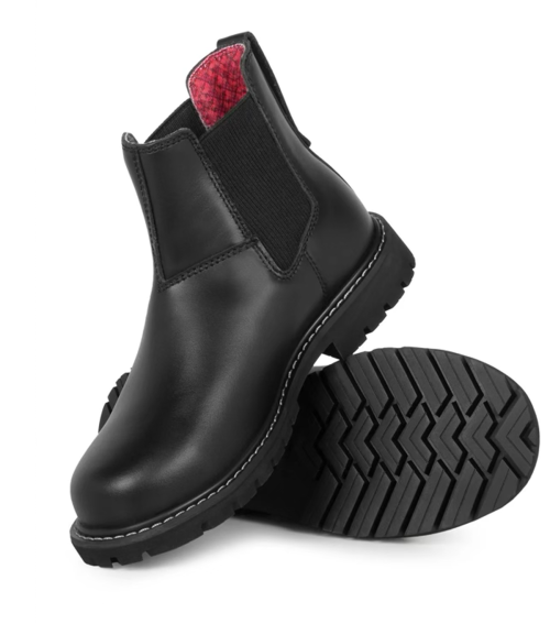 slip-on 6" Leather Work Boots