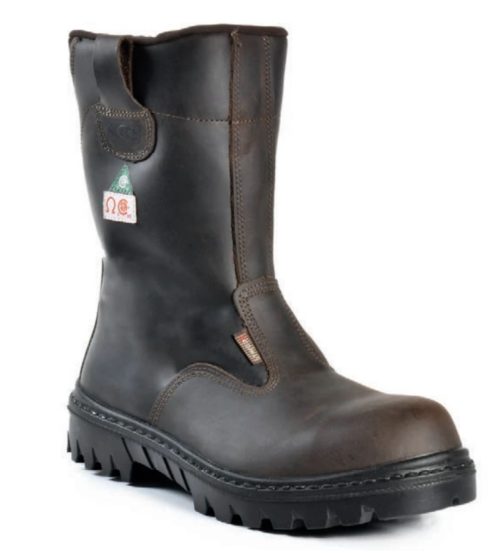 Roughneck, Brown | Metal Free 9'' Nubuck Leather Work Boots