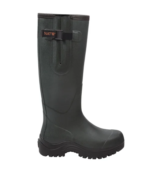 Rain Boots, Nylon Mesh Lining - Forest Green