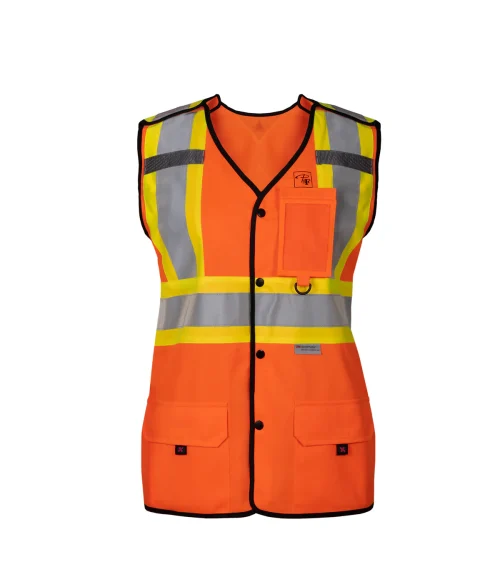 High Visibility Safety Vest with 4" reflective stripes