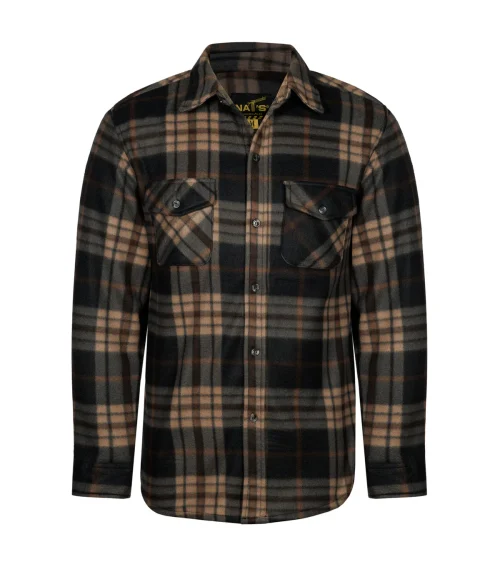 Polar Plaid Fleece Work Shirt for Men