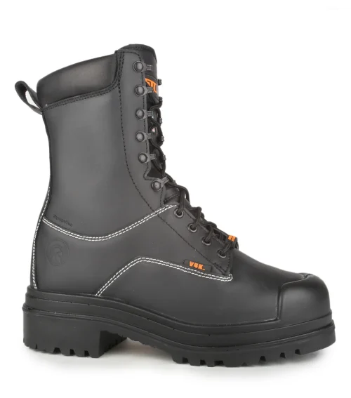 Hardrock, Black | 10" Leather Work Boots | Internal Metguard