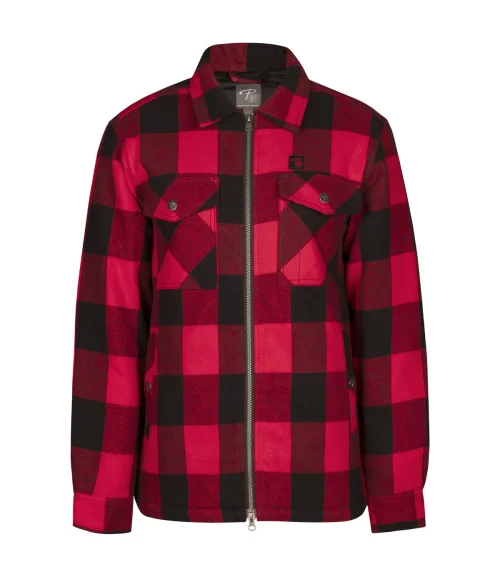 Women's Padded plaid shirt