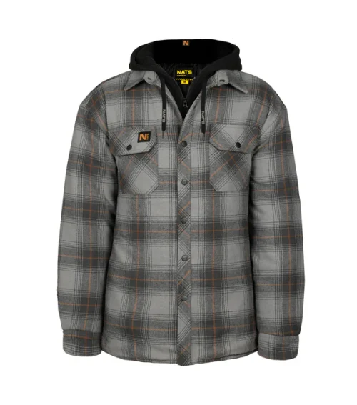 Quilted & Insulated hooded work shirt